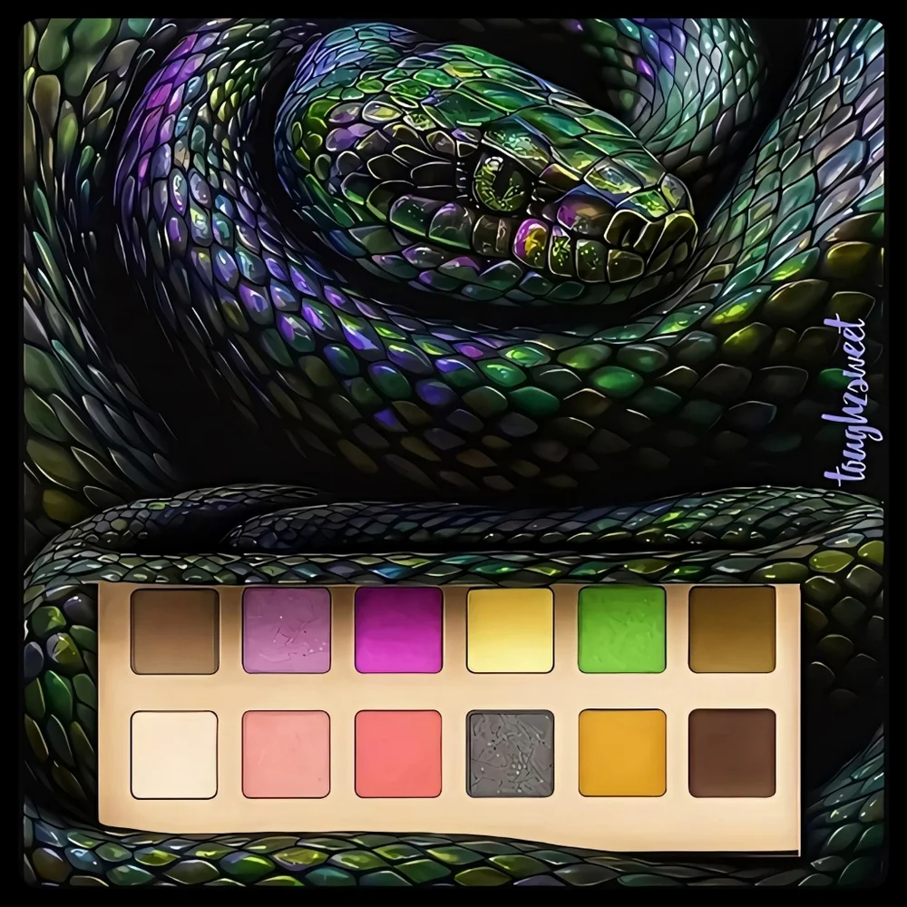 🆕️LIMITED EDITION 12 COLOR SERPENT HIGHLY PIGMENTED Y2K EYESHADOW PALETTE